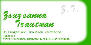 zsuzsanna trautman business card